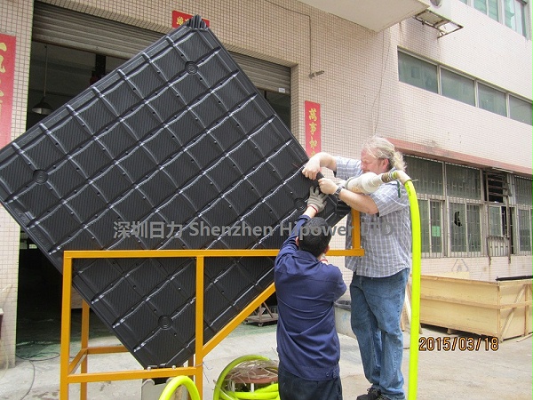 龙门式大型高周波冷却塔PVC填料焊接机 50KW
